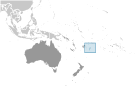 Location of Tonga