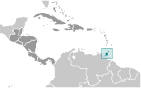 Location of Trinidad and Tobago