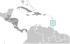 Location of Saint Vincent and the Grenadines