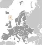 Location of Faroe Islands