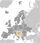 Location of Croatia