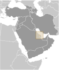 Location of Bahrain