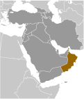 Location of Oman