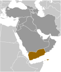 Location of Yemen