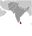 Location of Sri Lanka