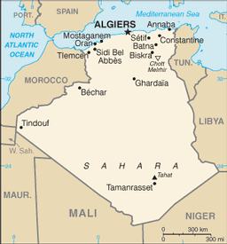 Map of Algeria