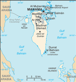 Map of Bahrain