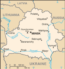 Map of Belarus