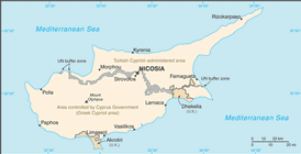 Map of Cyprus