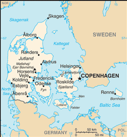 Map of Denmark