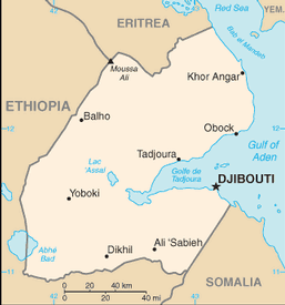 Map of Djibouti