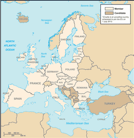 Map of European Union