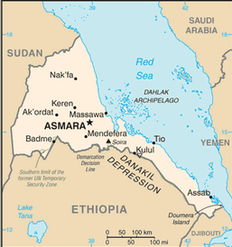 Map of Eritrea