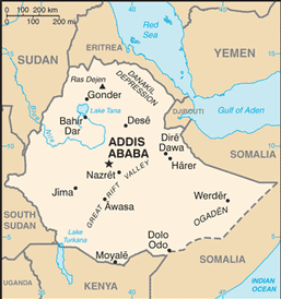 Map of Ethiopia