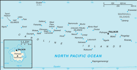 Map of Micronesia, Federated States of