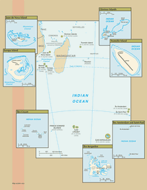 Map of French Southern and Antarctic Lands