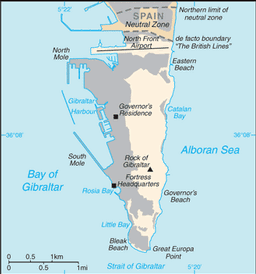 Map of Gibraltar