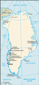 Map of Greenland