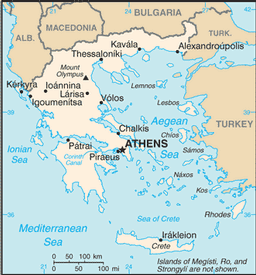 Map of Greece