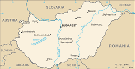 Map of Hungary