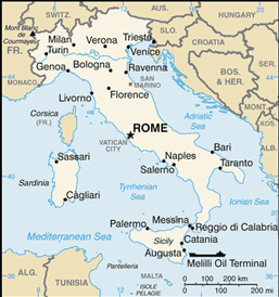 Map of Italy