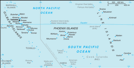 Map of Kiribati