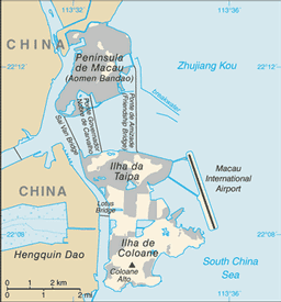 Map of Macau