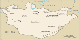 Map of Mongolia