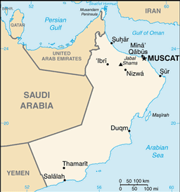 Map of Oman