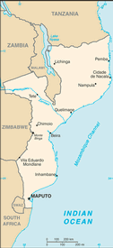 Map of Mozambique