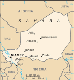 Map of Niger