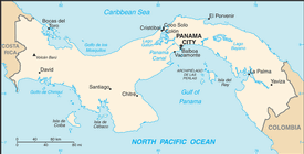 Map of Panama