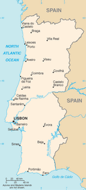 Map of Portugal