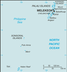 Map of Palau