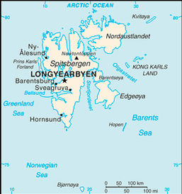 Map of Svalbard