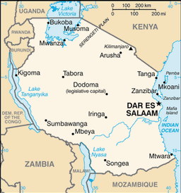 Map of Tanzania