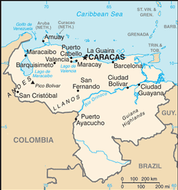 Map of Venezuela