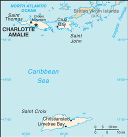 Map of Virgin Islands