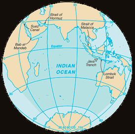 Map of Indian Ocean